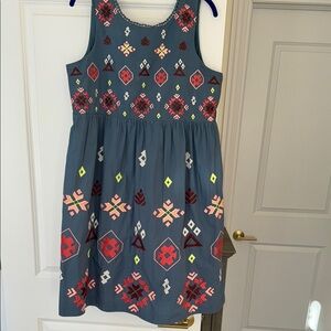 Anthropologie Embroidered Sun Dress Sz L